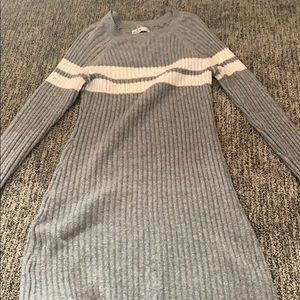 Hollister gray sweater dress size L
